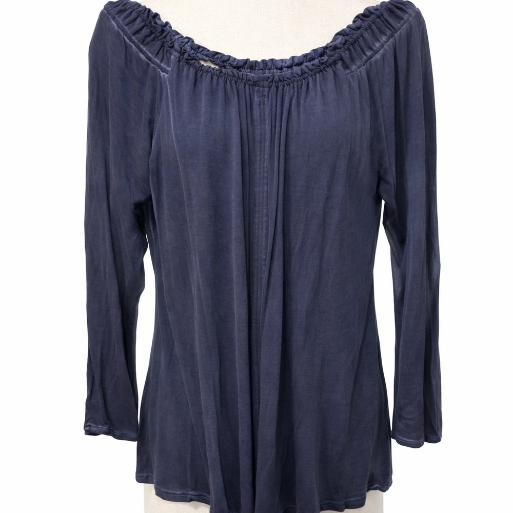 crosby. Midnight Blue Off-Shoulder Blouse